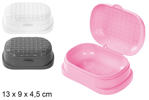 [101645] Jabonera ratan colores surtidos