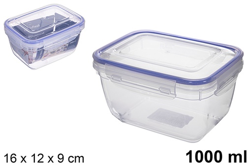 [101650] Airtight rectangular lunch box Seal 1.000 ml