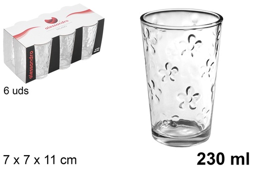 [101689] Pack 6 vaso cristal agua Milano 230 ml