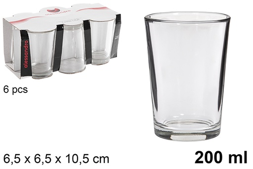 [101690] Pack 6 verres à bière 200 ml