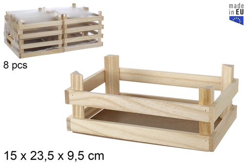 [101945] Coffret en bois multi-usages 15x23,5 cm