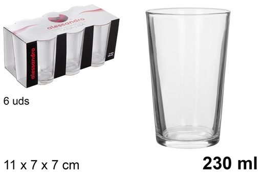 [102451] Pack 6 verres à bière 230 ml