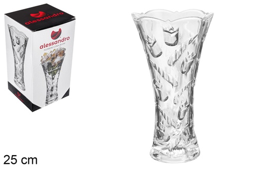 [102570] Vase en verre Gina 25 cm