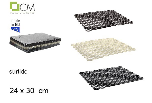 [102641] Plastic draining rack assorted colors 24x30 cm
