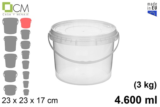 [103112] Récipient en plastique multi-usages 4.600 ml (3 kg)