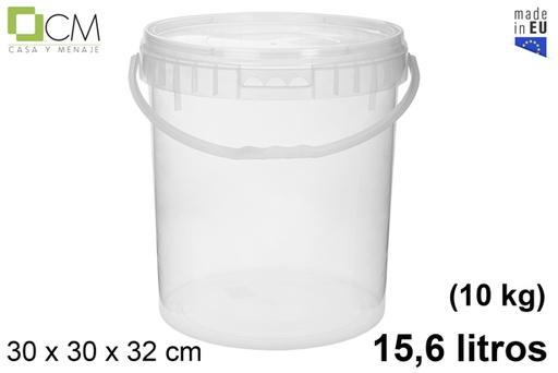 [103113] Récipient en plastique multi-usages carré 15.600 ml (10 kg)