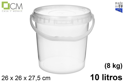 [103119] Recipiente plástico multiuso quadrado 10.000 ml (8 kg)