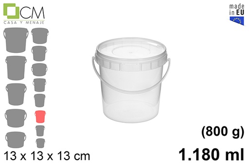[103122] Récipient en plastique multi-usages 1.180 ml (800 gr.)